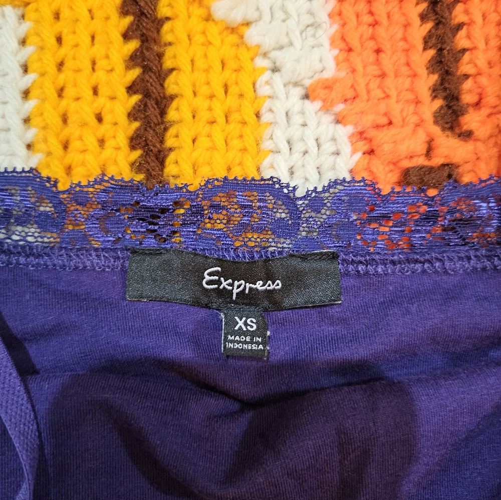 Vintage Y2K Express Lace Cami Sz XS - Picture 2 of 3
